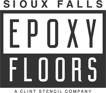 Sioux Falls Epoxy Floors Logo with white and Grey background colors